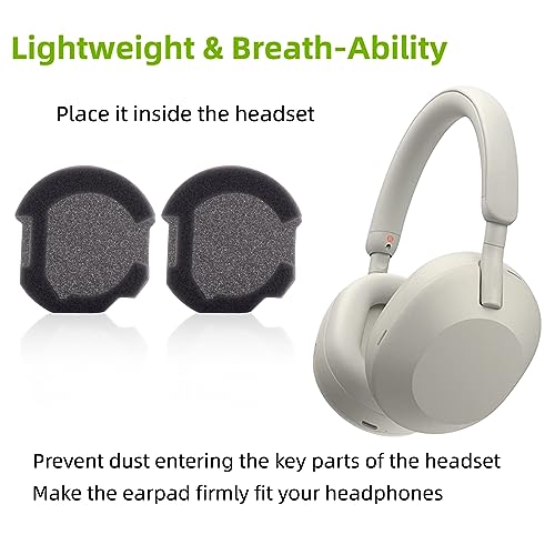 WH1000XM5 Almohadillas de Repuesto para Auriculares Compatible con Sony WH-1000XM5 miniatura 3