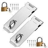 Montage flexible (90 ° et 180 °) : que vous ayez besoin de sécuriser une porte coulissante plate ou une construction d'angle, le design intelligent de ce piège de sécurité permet à la fois une installation plate (180°) et à angle droit (90°), ce qui en fait le piège universel pour cadenas sur les caisses et les portes