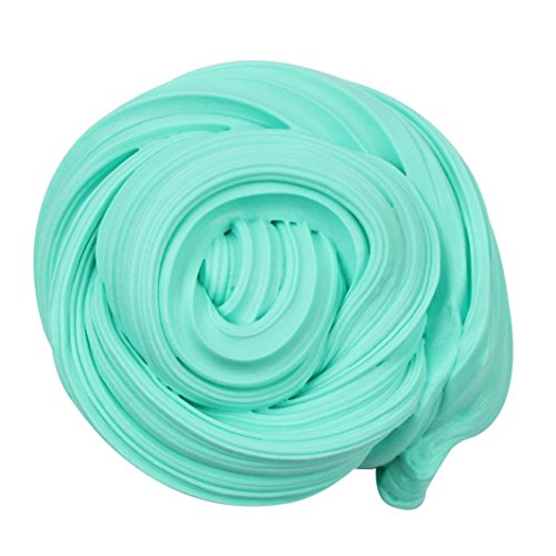 Dirance 50ml Fluffy Slime Jumbo Floam Butter Slime Stress Relief No Borax Sludge Toy Beautiful Color Cloud Clay Toy for Kids (Sky Blue)