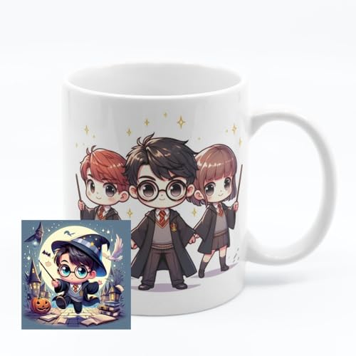 Image of Half Engineer Gifts - HE Herry Potter Theme Coffee Mug 325ml with Fridge Magnet | Birthday Gift for Brother Sister Son Daughter Friend | Festival Gift for Rakhi, Diwali, Christmas, New Year | Office