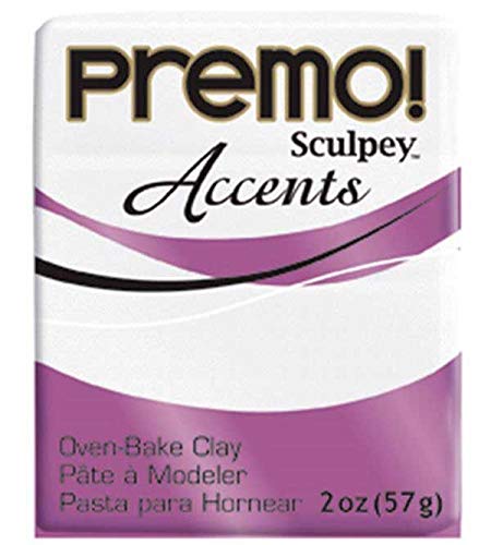 Sculpey-Premo Accents (White Glitter)