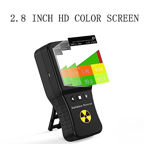 Medidor Geiger, monitor de radiación con pantalla LCD de 2.8 pulgadas miniatura 5