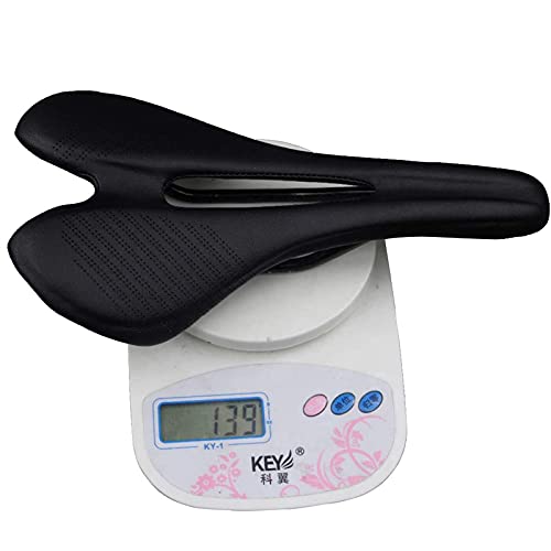 Ricyrlk Bike Seat - Road Bike Saddle Comfortable Mtb Saddle Lightweight Carbon Fiber Bicycle Saddle Cycling Leather Soft Seat Cushion #TOP7