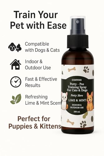 Image of COOYOO, Puppy Training Spray Dog Potty Training Spray for Indoor & Outdoor Use | Dogs Potty Spray for Training | Dog Pee Spray | No More Marking | 250ml, COOYOO Dog Seat Belt,2 (White)
