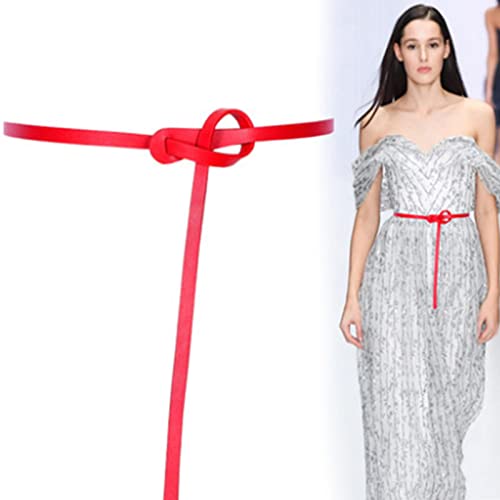 Yopiter Double Sided Leather Strap 1 Inch Wide 100 Inches Long, Smooth Leather Belt Strips Very Suitable For Pet Collars, Traction Ropes, Leather Watch Straps Diy Craft Projects (Red) #TOP5