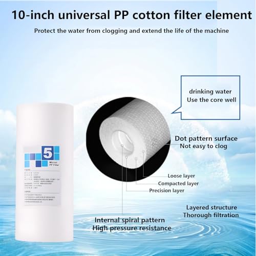 Filtre à sédiments 5 microns universel pour purifier l'eau de puits domestique - 4