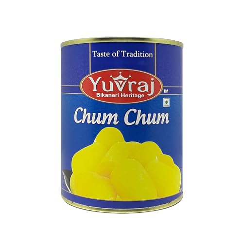 Image of YUVRAJ Cham Cham & Rajbhog kesar (saffron) Sweets combo pack (1 KG x 2)