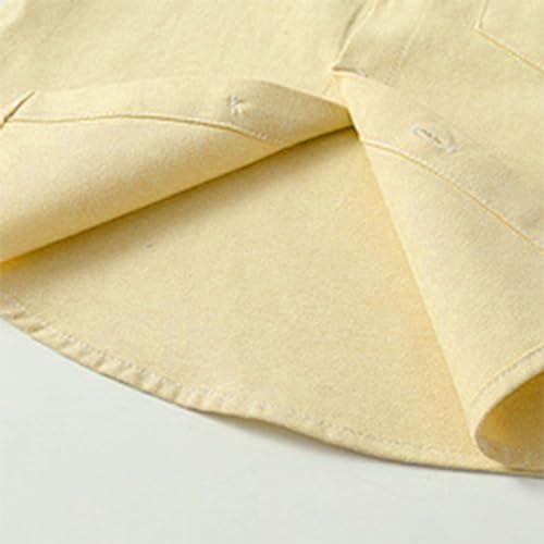 Toddler Boys Button Up Dress Shirt Kids Long Sleeve Cotton T-Shirt Soft Trendy Blouses Simple Tops Tees2