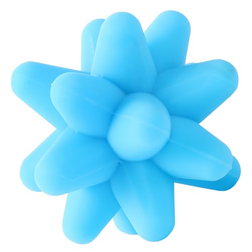 TEHAUX Balle de Massage en Silicone Bleue Balle de Fascia pour Détente Musculaire D’Entraînement pour Pilates et Yoga Outil de Massage Ponctuel pour Relaxation et Récupération Sportive