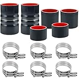 ZIQUN Hose Boot Kit, 7.3L Diesel Turbo Intercooler Boots Clamps Kit Compatible with 1999 2000 2001...