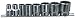 8pc 1/2 Drive Whitworth Socket Set Wit Rail