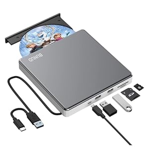 BUNUD 5-in-1 Externes DVD Laufwerk