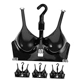  MAGICLULU Mannequin Buste Femme Noir 4 Pcs, Présentoir Soutiens-Gorge Polyvalent, Cintre à Bikini Design Léger pour Boutique Lingerie, Affichage Mode Optimisé, Usage Professionnel