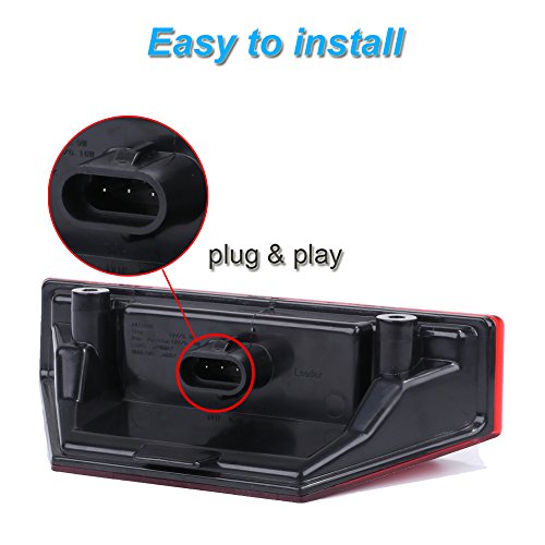 image for BUNKER INDUST 1 Pair Rear Tail Light Assembly,LED Brake Stop Lights fo