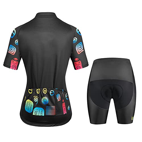 Conjunto feminino de ciclismo para ciclismo, conjunto feminino para ciclismo, roupa esportiva, calça