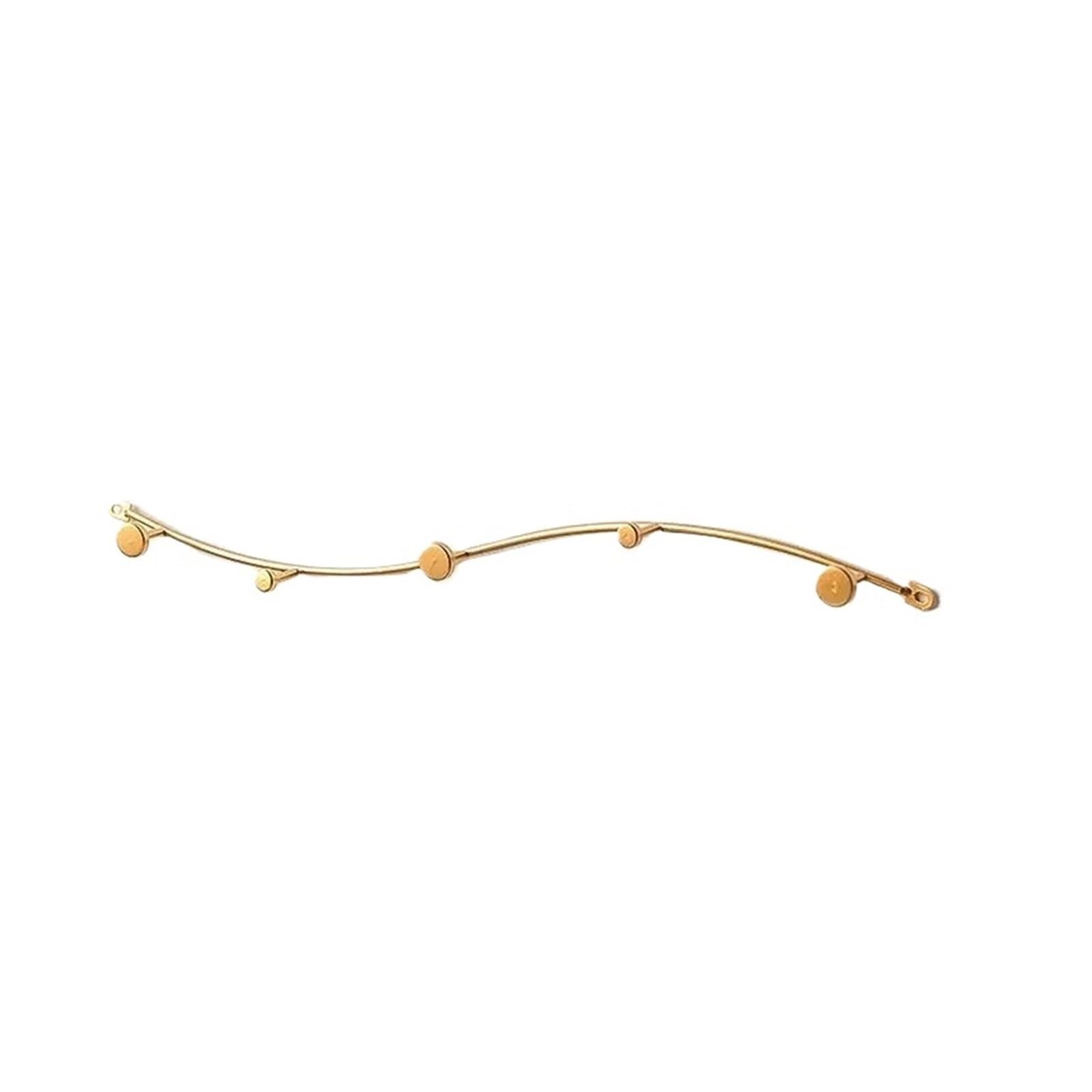 ZTHYSHOZ Coat Hooks Luxury-Style Hooks that Install Without Drilling; Minimalist Coat Racks; Creative Wall-Mounted Racks(Gold)