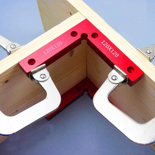 Escuadra de posicionamiento de aluminio para carpintería con regla en forma de L 4
