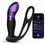 Analvibratoren für Mann Prostata Stimulation Männer mit Penisring - Analplug Sex Spielzeug für die Männer, Anal Vibrator Anal dildo Vibratorensets Toys Penismanschetten