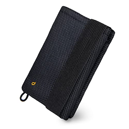 GUGGIARI® Slim Wallet mit RFID Schutz für Kreditkarten-, Bargeld- und Schlüsselhalter - Kartenetui Herren - Schlanke Geldbörse Damen - Portemonnaie - Kreditkartenetui (Black-Carbon)