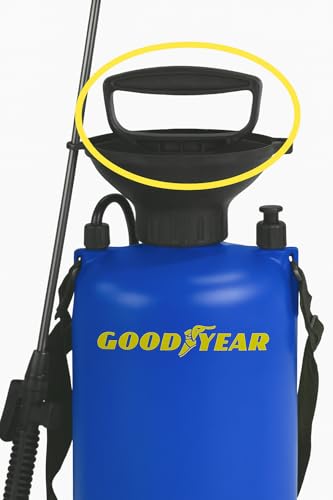 Miniatura 5 de Goodyear - Pulverizador De Presión Manual, 5 Litros, Boquilla De Latón Regulable, 2 Bares, Pulverizador Multiusos Para Jardín, Huerto, Limpieza Y Uso Doméstico