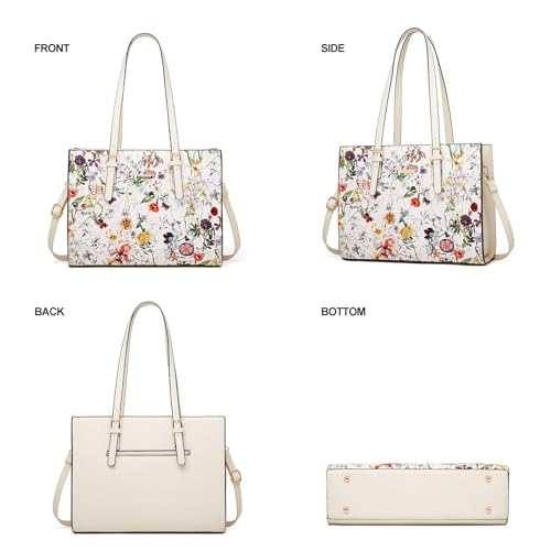 Image of Women Fashion Synthetic Leather Handbags Tote Bag Shoulder Bag Top Handle Satchel Purse Set