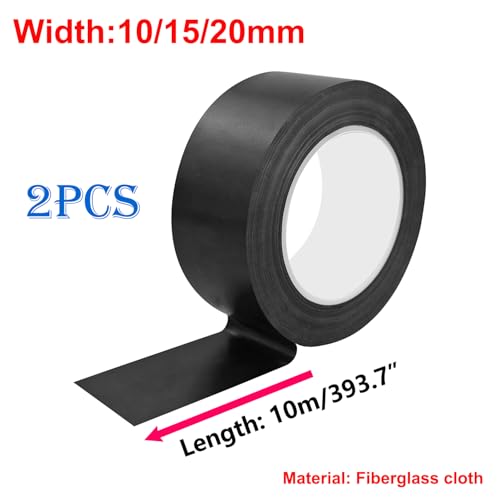 Ctyjia 2 Rollen Teflonband Hochtemperaturband 10mmx10m PTFE Tape Klebeband, Dicke 0,18mm, für Vakuumiergerät