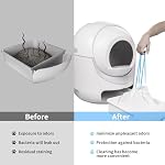 120 Count Extra Large Cat Litter Box Liners, Sacs à Receptacles pour Cleanpethome auto-nettoyant Cat Litter Box