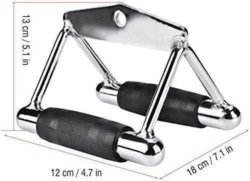 DOHOO Cable Machine Handle Attachments, Rowing Machine Handle Set Pull Down Exercise Handles for Home Gym