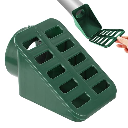POCEZO Lawn Grate Yard Drain,Angled Drainage Grate，Yard Drain Grate Emitter, Angled Drain Cover for Gutter Downspout Extensions (Green)