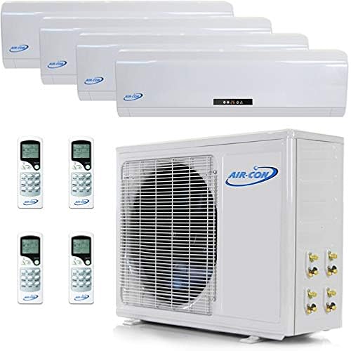 4 Zone Mini Split - 12000 + 12000 + 12000 + 12000 - Ductless Air Conditioner - Pre-Charged Quad Zone Mini Split – Premium Quality - USA Parts & Support