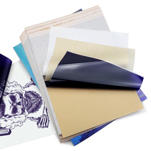 BIOMASER Upgraded Tattoo Transfer Paper,100 Sheets Tattoo Stencil...