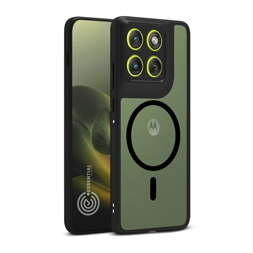 Image of KAPAVER Essential Back Cover Case Compatible with Moto Edge 70 - Magnetic Black (PC+TPU) (Moto Edge 70 - Magnetic Black)