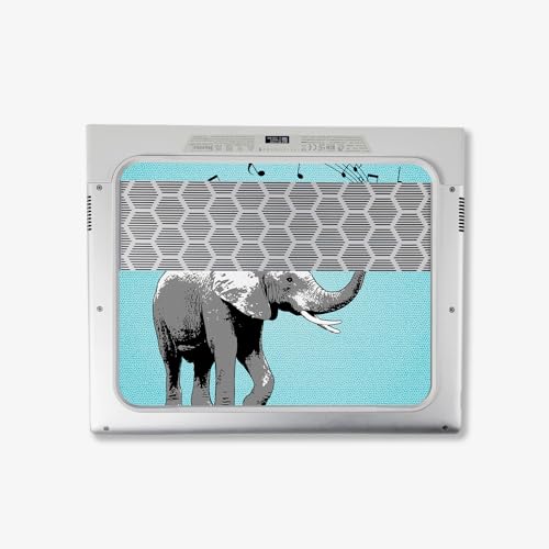 Image of MightySkins Skin Compatible with Alienware X14 R2 (2023) Full Wrap Kit - Musical Elephant | Protective, Durable, and Unique Vinyl Decal wrap Cover | Easy to Apply & Change Styles | Made in The USA