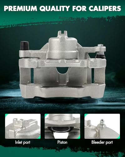 Image of SCITOO Front Right Brake Caliper With Bracket 19B3703 Compatible For INFINITI For G35 2007-2008,For INFINITI For G37 2008-2013,For INFINITI For Q60 2014-2015
