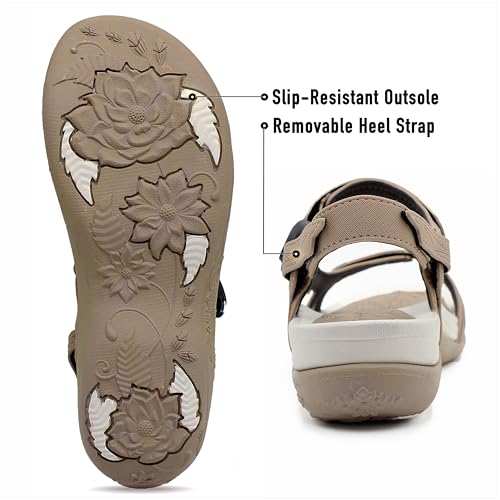 Image of SIGNATURE Arch Support Womens Sandals Comfortable Walking. Everyday Comfy Sandals Women Wear for Beach, Travel, Water, Outdoor, Hiking. Women Footwear.