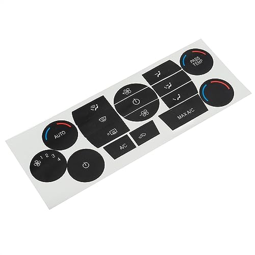 Garniture autocollant bouton climatisation de qualité supérieure pour auto
