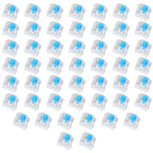 50 Pieces Blue Mechanical Keyboard Switches, 3 Pin...
