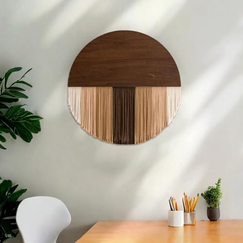 Tapiz de macramé redondo para decorar tu dormitorio con un estilo nórdico único 4