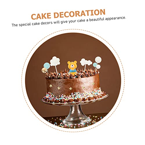 ibasenice 2 Conjuntos De Linha De Bolo Decoração De Bolo Decoração Azul Decoração De Papel Rosa Conj