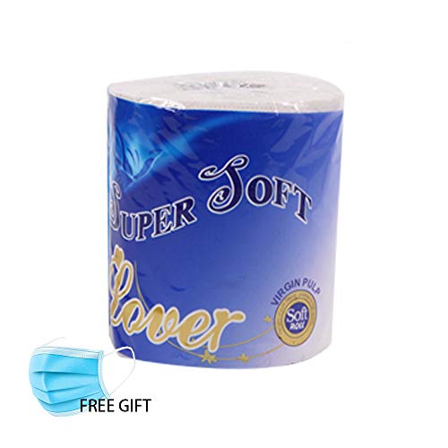 Preisvergleich Produktbild LARRY-X Super Mild Care Toilettenpapier Haushaltsgewebe 3-lagiges lösliches Toilettenpapier Standardrolle mit separatem Paket Geeignet für Family Cafe Shop Restaurant