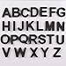 PMSMT 26pcs Schwarz Eva Magnetic Großbuchstaben Kühlschrank Aufkleber Set 2020 New Soft Silicon Magnetbuchstaben Tafel Aufkleber Alphabet