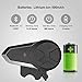 QSPORTPEAK 2X BT-S3 Motorcycle Intercom Communication System, Motorbike Bluetooth Headset with Microphone, Helmet Wireless Headphones for Riding/Skiing - 2 Pack