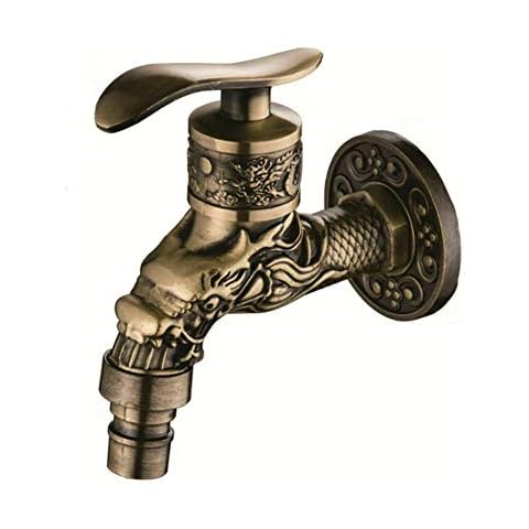 HEZHU Antique Bronze Garden Wall Tap Cover