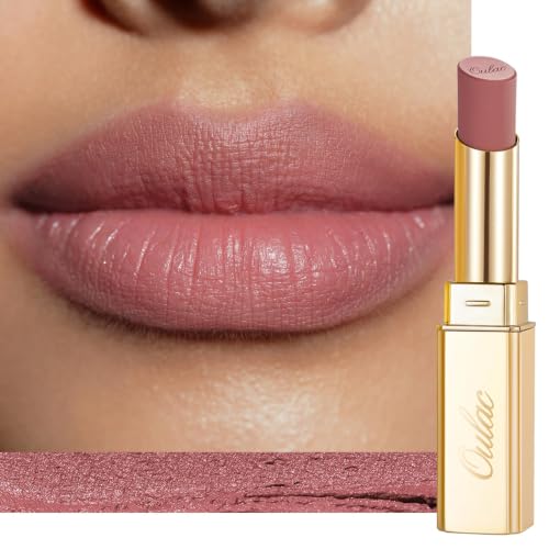 Image of Oulac Mauve Pink Nude Matte Lipsticks for Women, Silky Velvet Matte Lipstick, Soft Smooth Texture, High Impact Lip Color, Not Dry Lightweight Formula Infused with Vitamin E, Vegan&Cruelty Free RM05