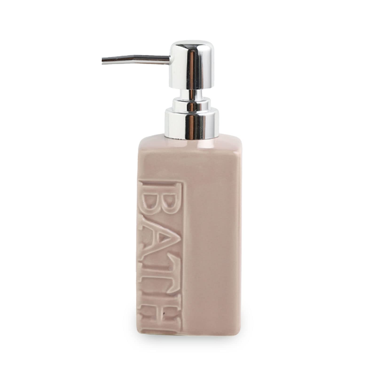 soap dispenser, Soap Dispenser,European Ceramic With Pump, Refillable Lotion For Bathroom Vanity Countertop,For Kitchen Sink-gray-400ml/14oz