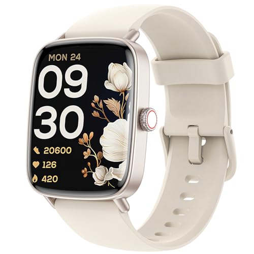 Montre Connectée Femme Homme avec Appel Bluetooth, 1,85" Smartwatch Moniteur