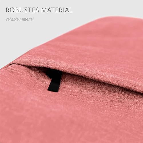 Funda MacBook Pro M2 13 pulgadas moex con cremallera y compartimento impermeable rosa 7