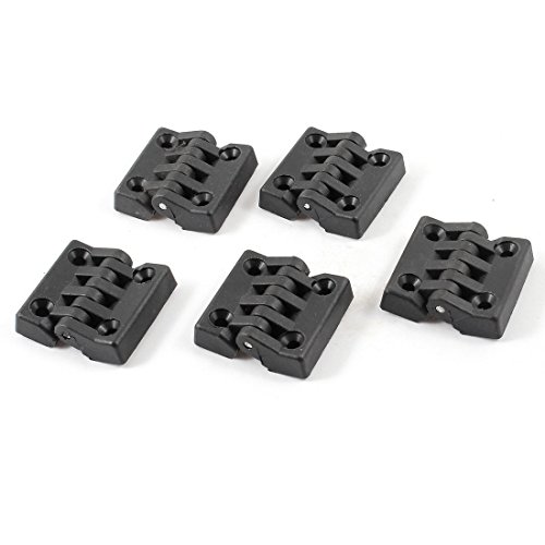 Aexit 5 Pcs Clothes Hangers Plastic Rectangle Folding Furniture Cupboard Cabinet Door Children's Clothes Hangers Butt Hinge