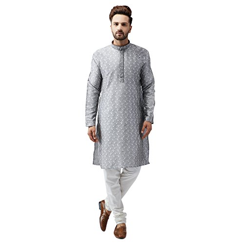 Image of SOJANYA (Since 1958 Men's Silk Blend Kurta Churidar Pyjama Set