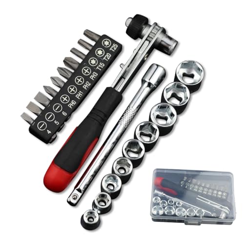 �X���[�u�����`�L�b�g�́A6.35 mm(1/4�C���`)���`�F�b�g�����`�A�Z�p�X���[�u�A�h���C�o�[�w�b�h�Ɖ����ڑ����o�[���܂�ŁA�����ԁA�I�[�g�o�C�ƉƓd�̏C���ɓK���āA�S����21���ł��B